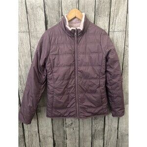 Athleta Girl Reversible Warm + Fuzzy Jacket, Size  XL 14 Dark Sky Violet